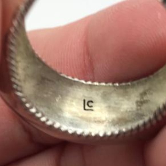 LC Sterling (925) Silver Chunky Hoop Earrings - Picture 4 of 10